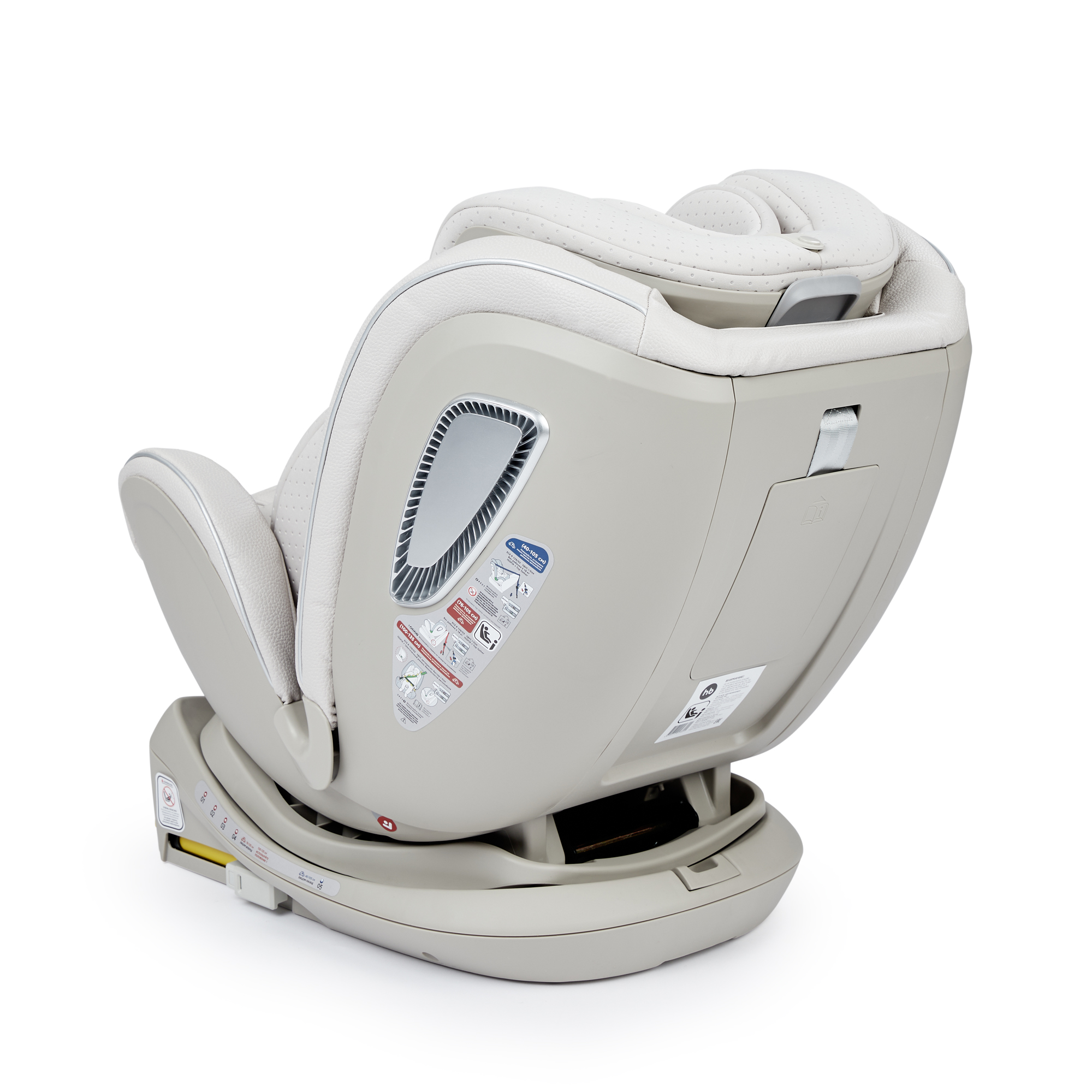 Автокресло Happy Baby I-Unix Isofix 0+/1/2/3 (0-36 кг) серый - фото 5