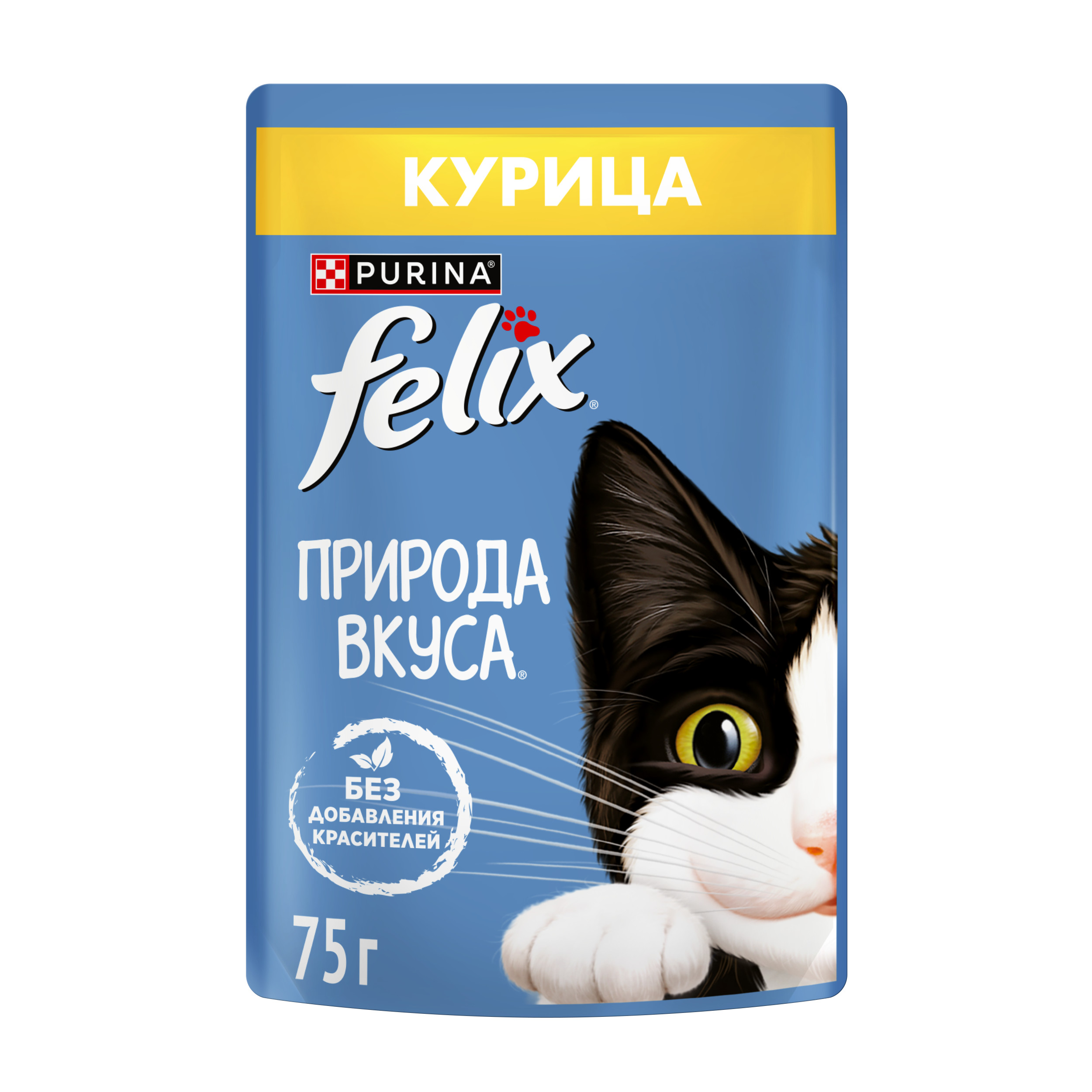 Корм для кошек Felix 75г для взрослых с курицей в соусе - фото 1