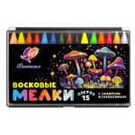 Восковые мелки Луч 15 шт.