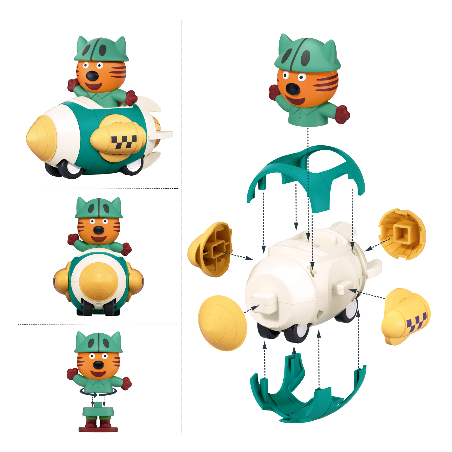 Конструктор SLUBAN Три Кота 29 дет. - фото 2