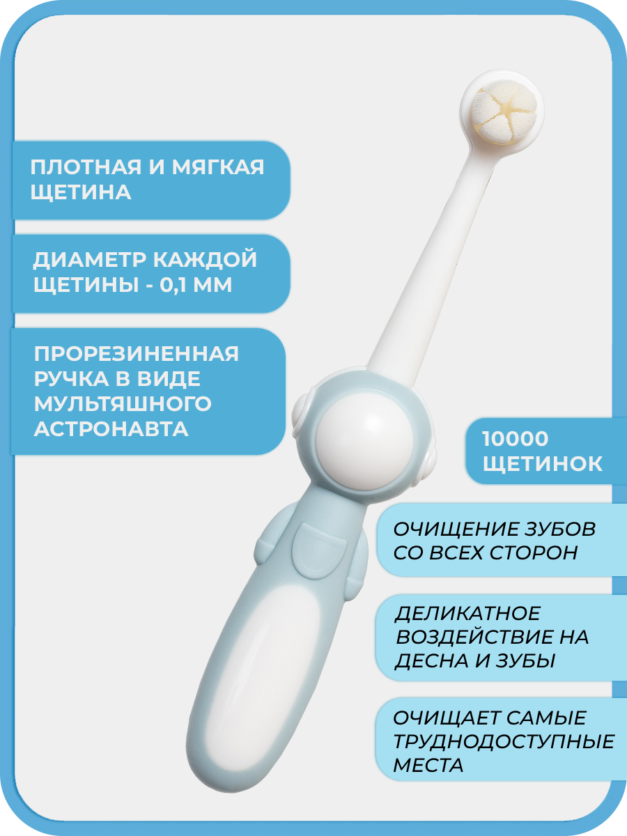 Зубная щетка классическая Чистый Зуб от 0 лет 1 шт. - фото 3