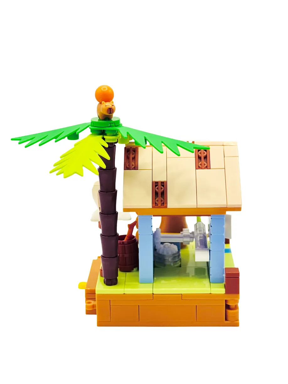 Конструктор Cubion Капибара на рыбалке 214 дет. - фото 18