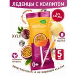 Леденцы на палочке без сахара с ксилитом Ksilibon маракуйя 5 шт