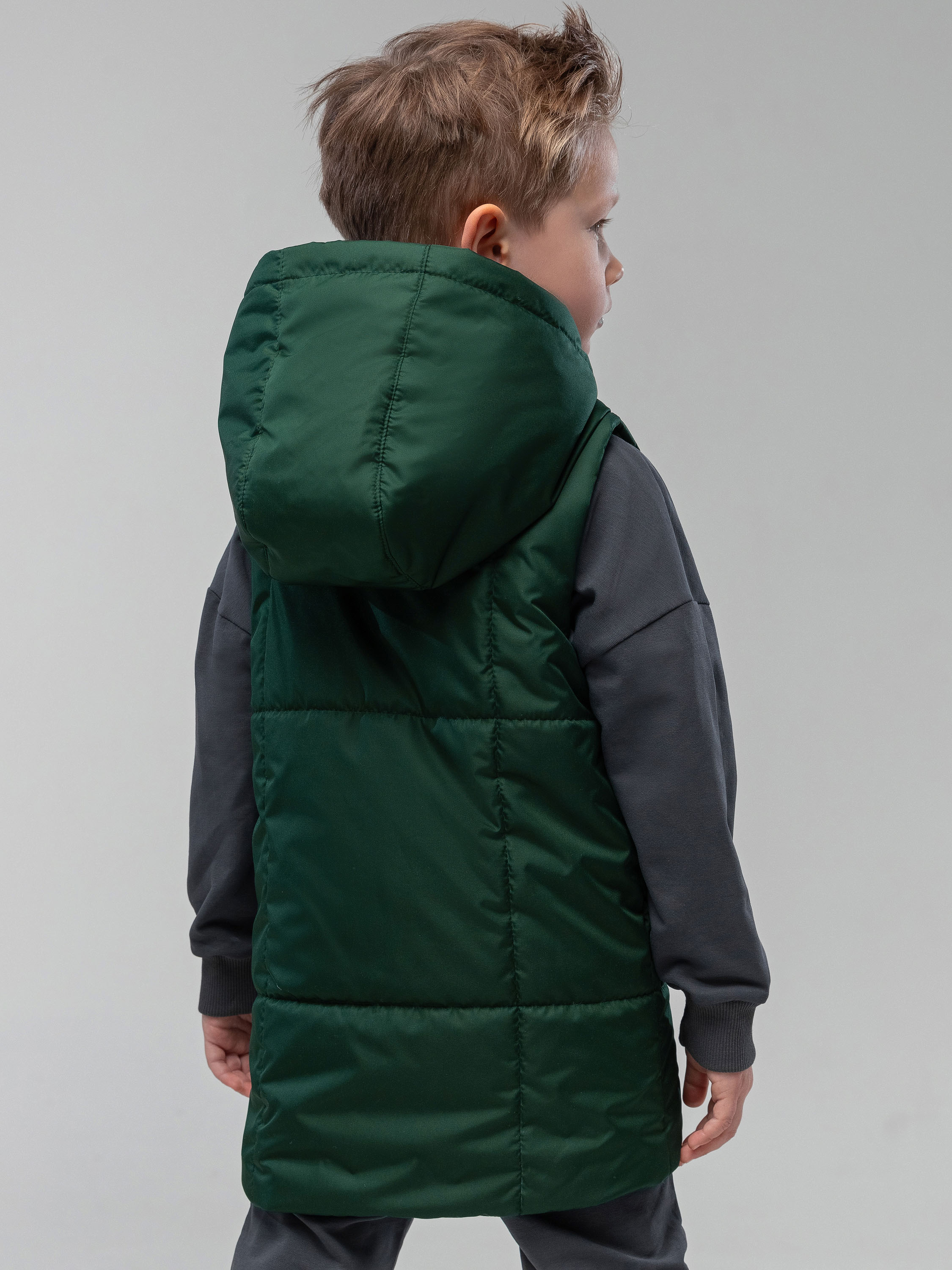 Жилет Bodo 14-68МU_темно-зеленый - фото 5