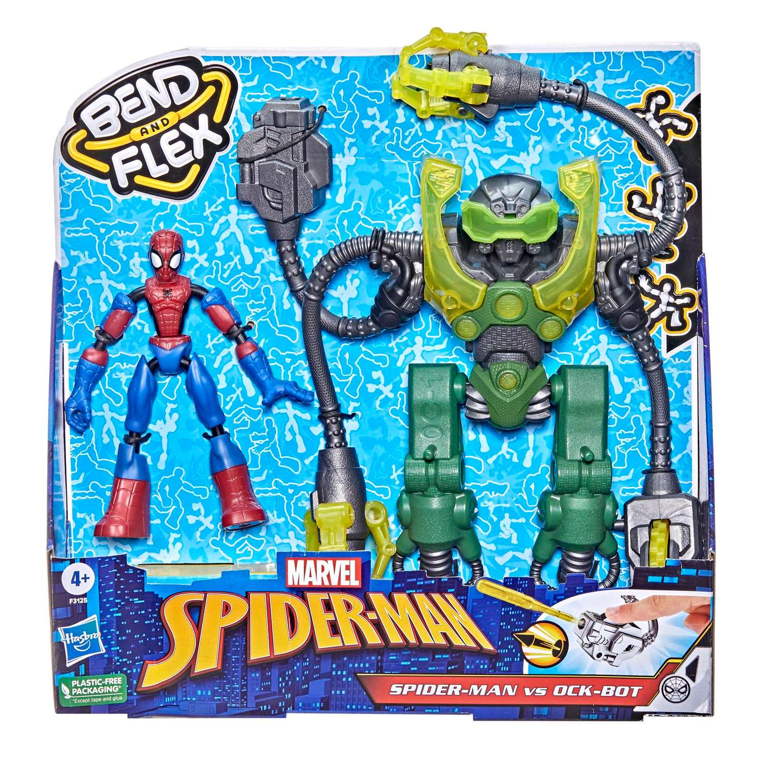 Игровой набор Hasbro Бенди Окто Бот и Человек-паук - фото 2