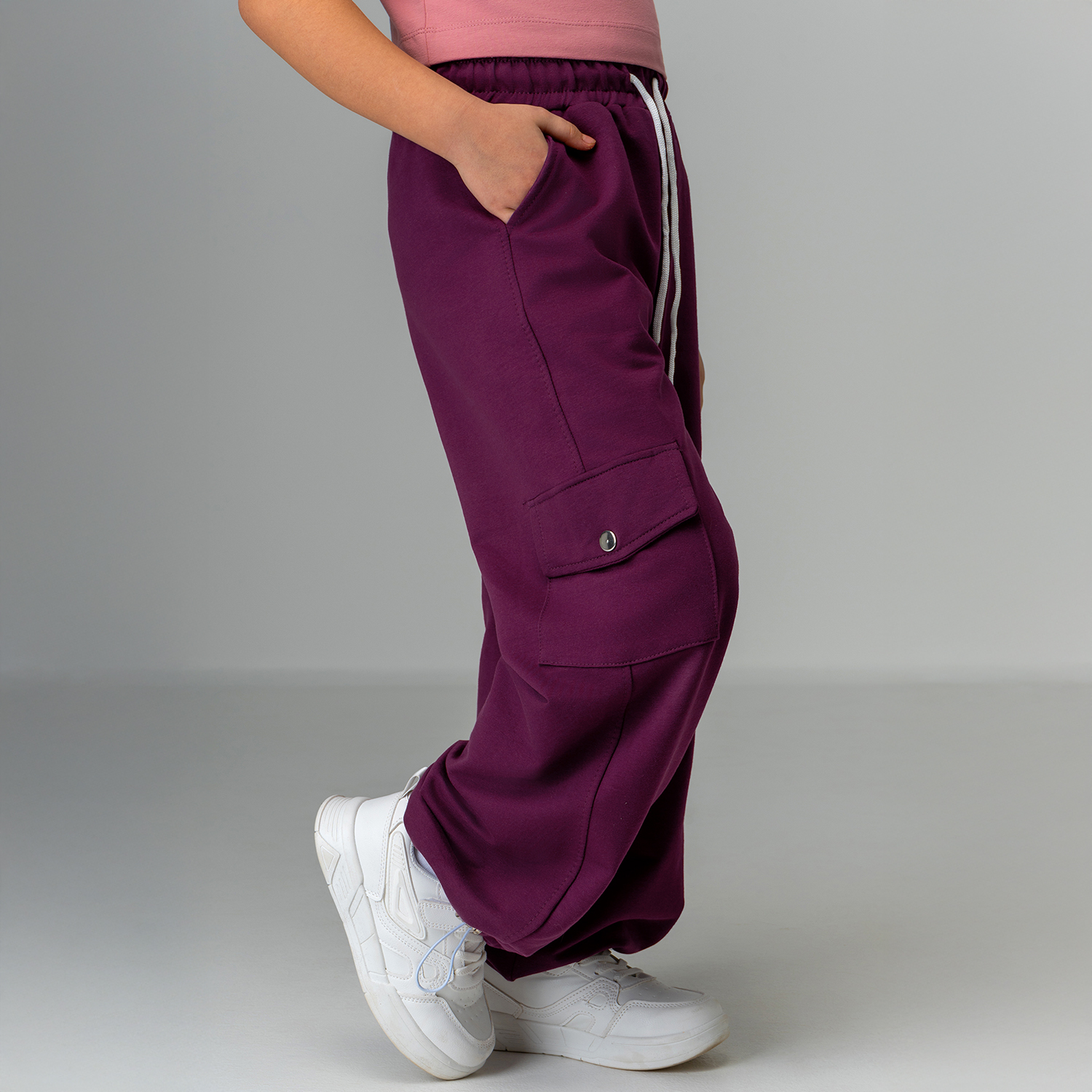 Брюки BONITO KIDS SS6095сливовый - фото 7