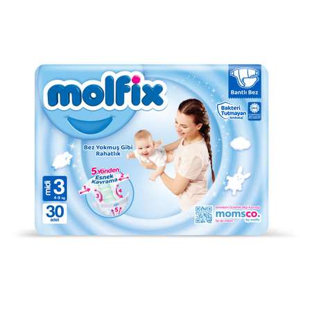 Подгузники Molfix 3 30 шт.