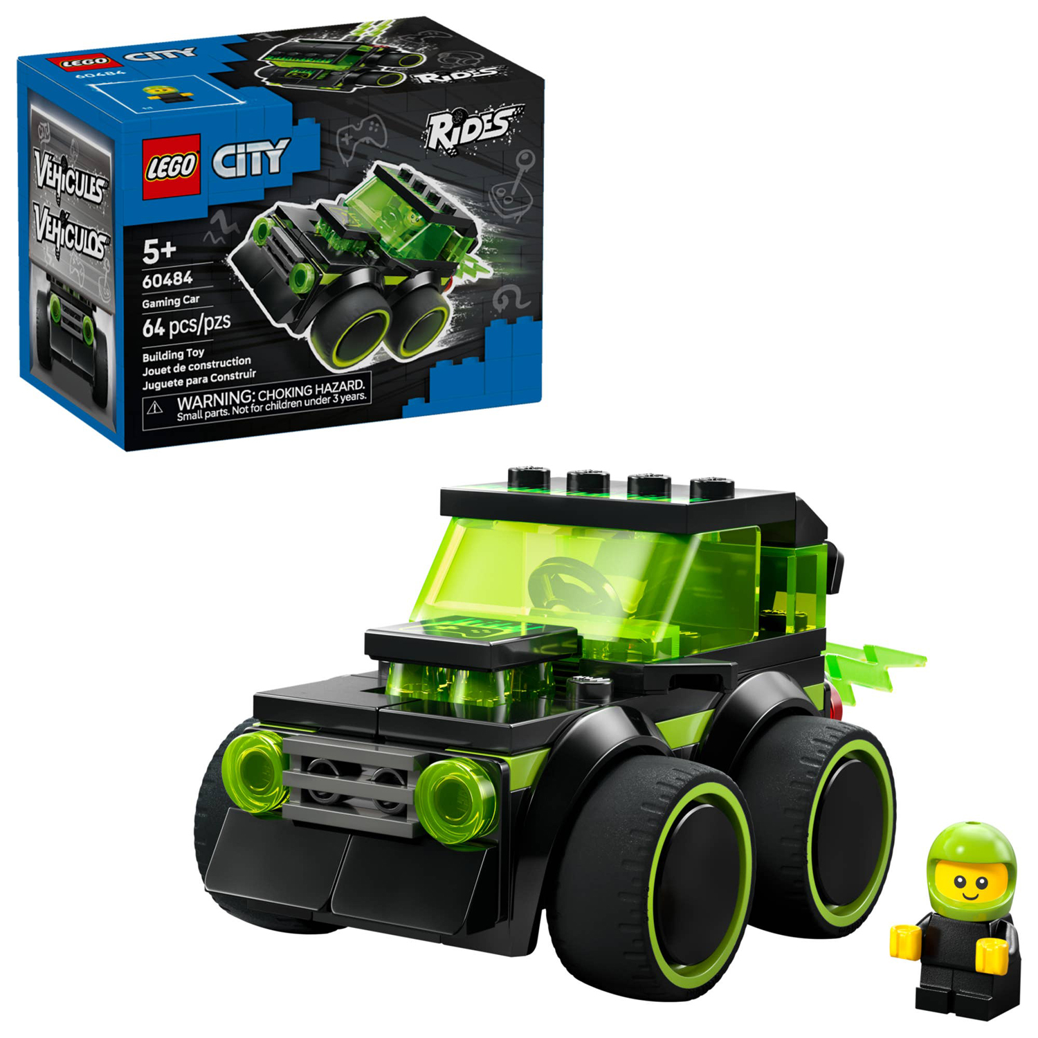 Конструктор LEGO City Игровой гоночный автомобиль 64 дет. - фото 1
