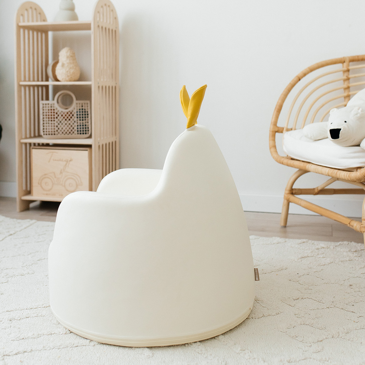 Кресло детское UNIX Kids Hare L white - фото 10