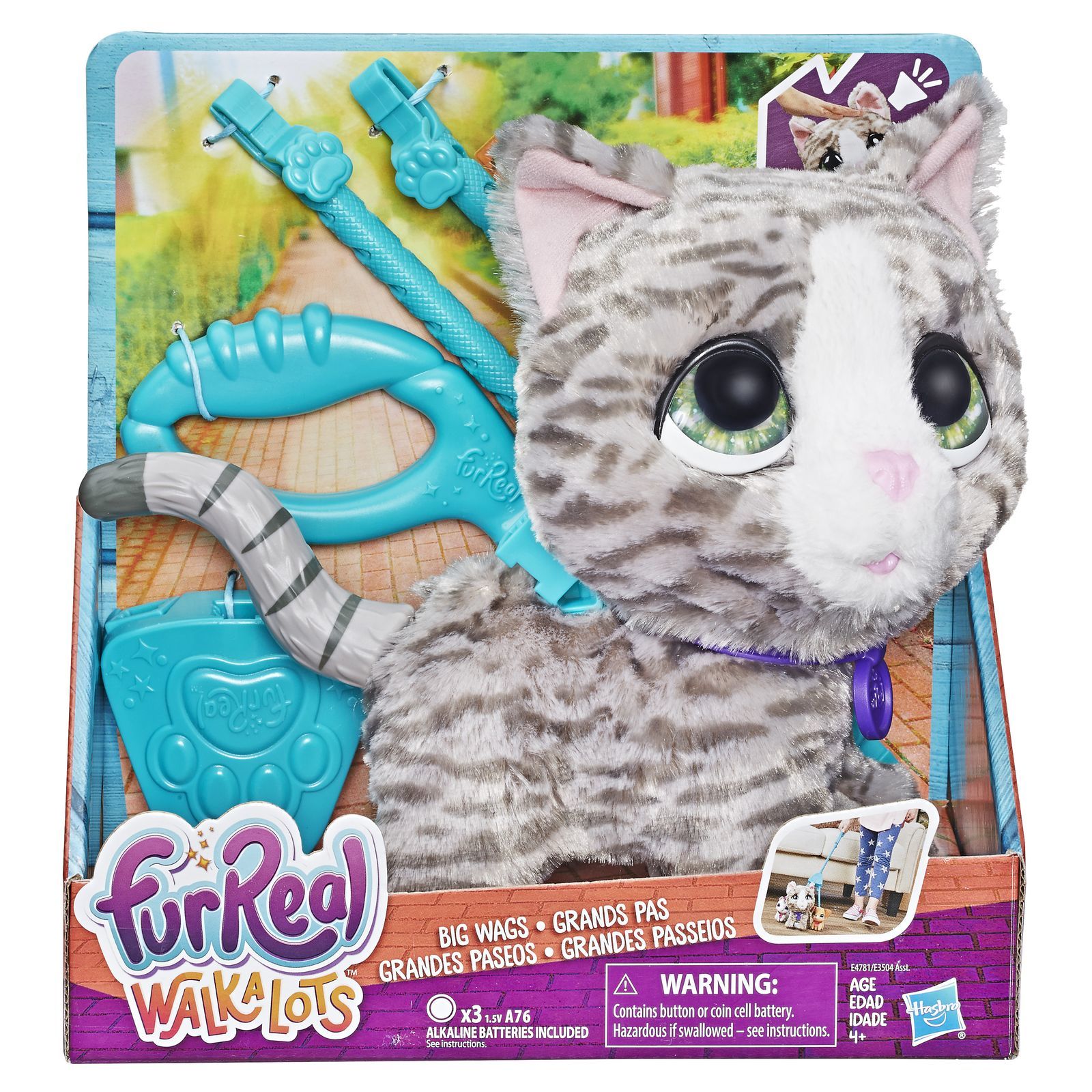 Игрушка FurReal Friends Кошка на поводке большая E4781EU4 - фото 2