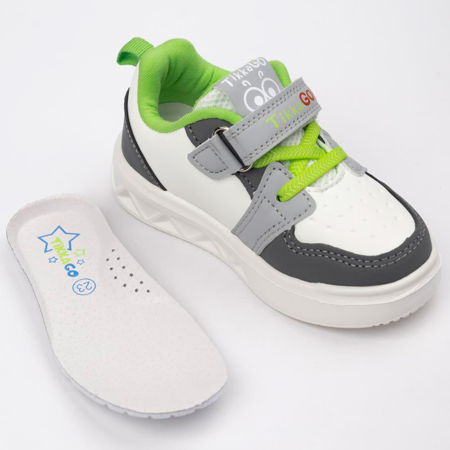 Кроссовки TikkaGo 1A05_6251-1_white-grey - фото 3