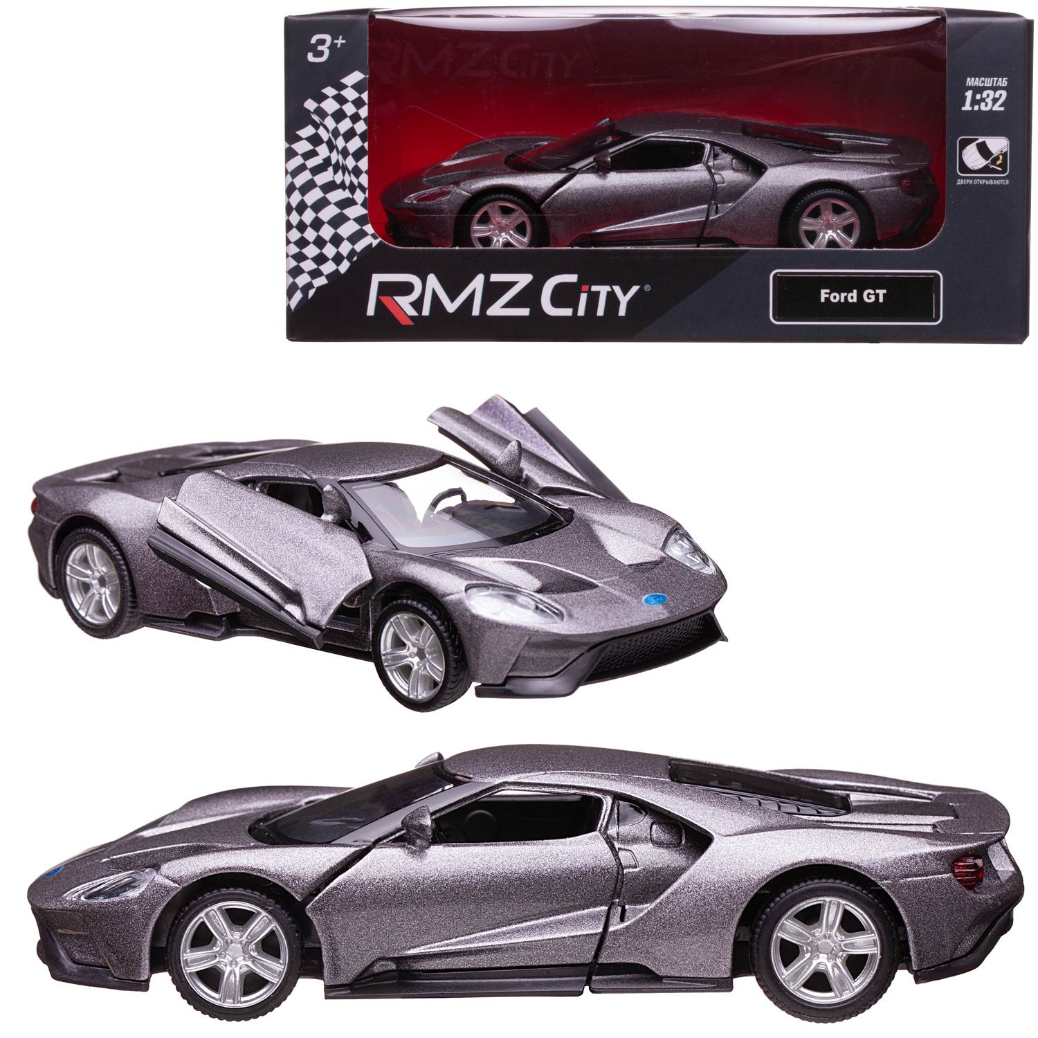 Автомобиль Uni-Fortune Ford 1:32 554050-GR - фото 3