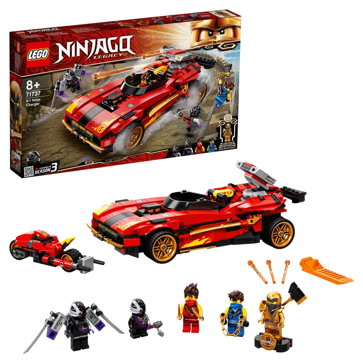 Конструктор LEGO NINJAGO Ниндзя-перехватчик блочный - фото 1