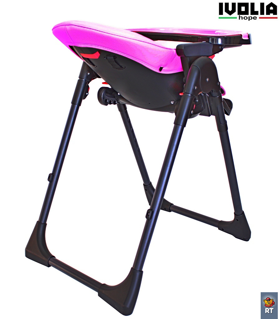 Стульчик для кормления Ivolia HOPE 01 2 колеса pink трансформер - фото 4