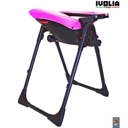 Стульчик для кормления Ivolia HOPE 01 2 колеса pink трансформер