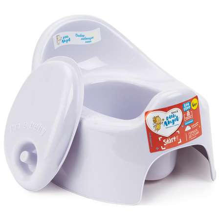 Горшок LittleAngel Start с крышкой Сиреневый LA2701СРН