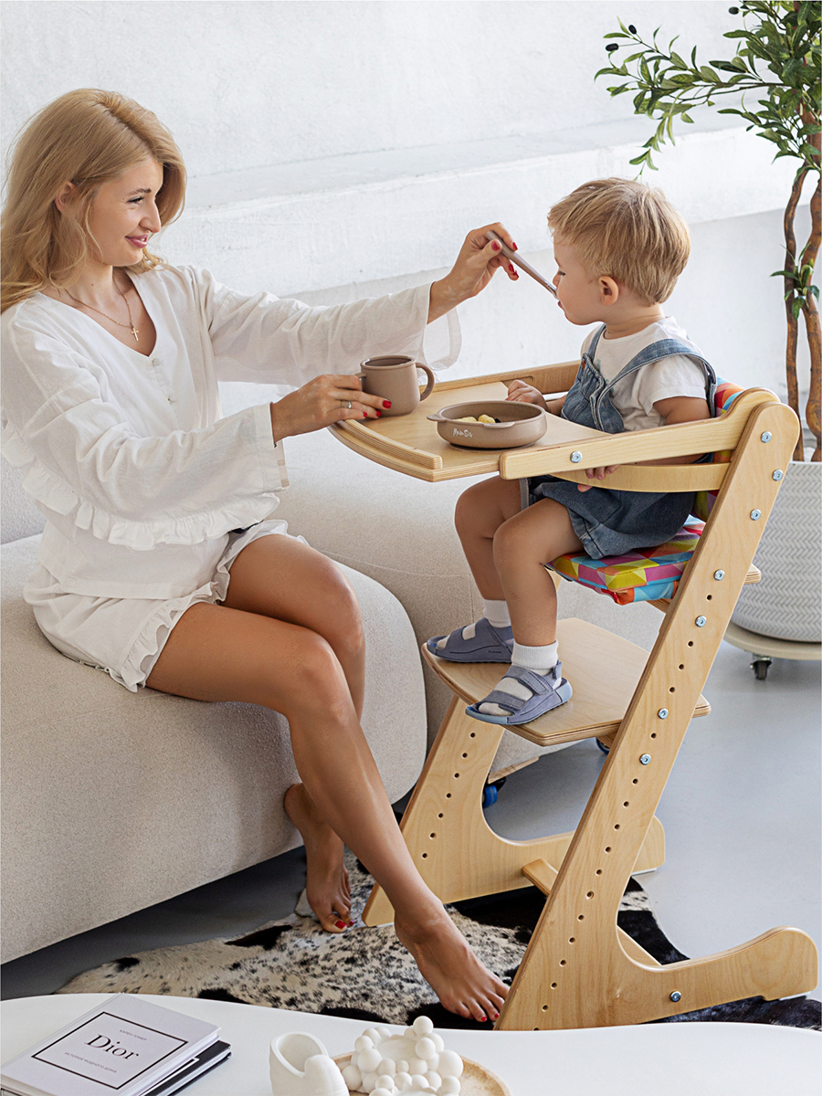 Стульчик для кормления Конёк Горбунёк Комфорт белый - фото 12