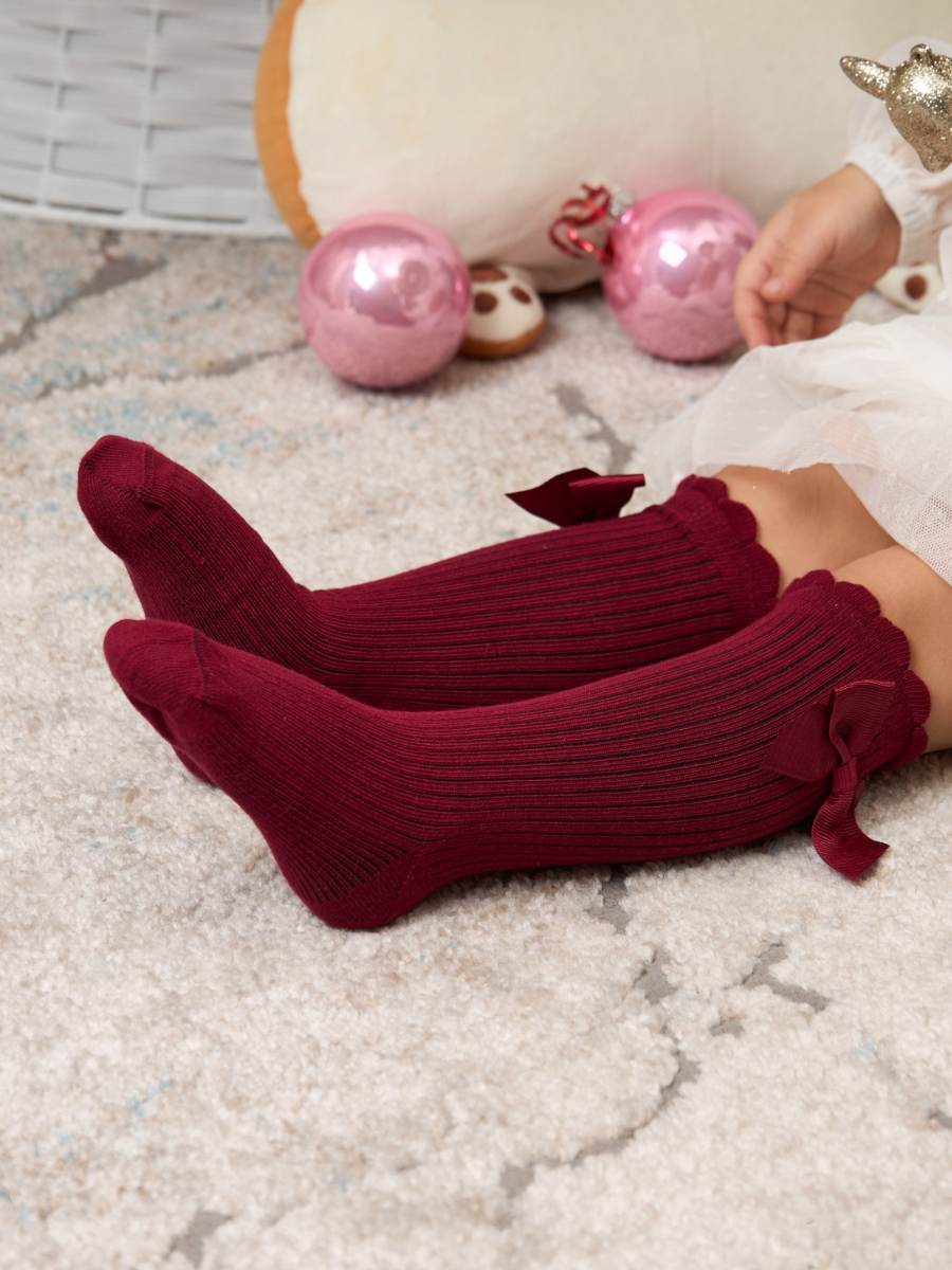 Гольфы 2 пары ALEX YVN BG-1507-2-беж-бордовые - фото 7