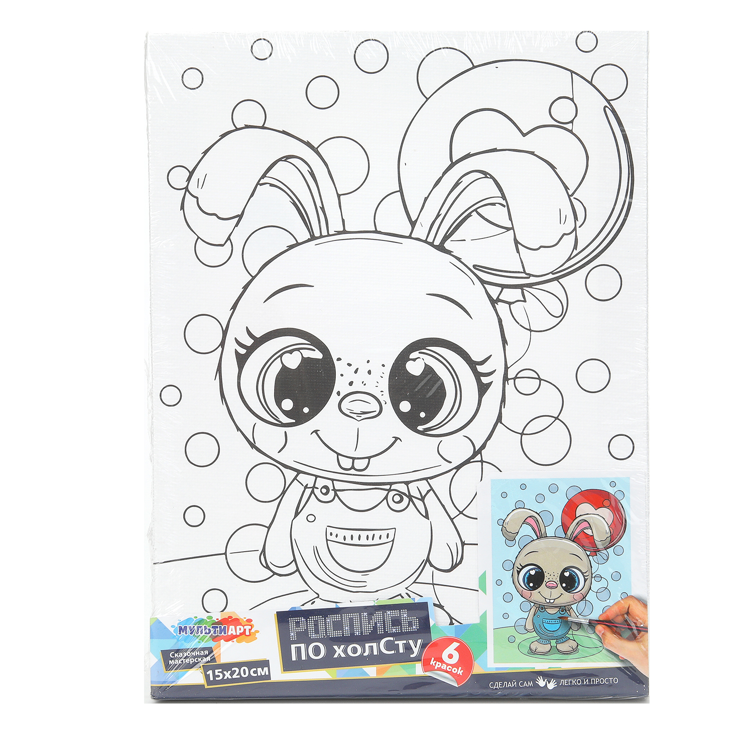 Роспись по холсту Multiart Зайка - фото 2