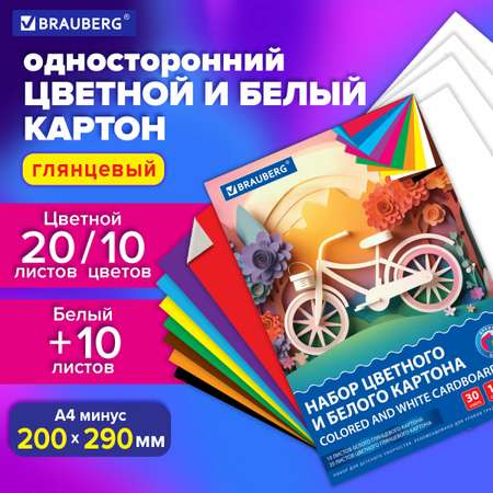 Цветной картон Brauberg 20 лист.