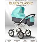 Коляска люлька Indigo Blues Classic 07 мятный