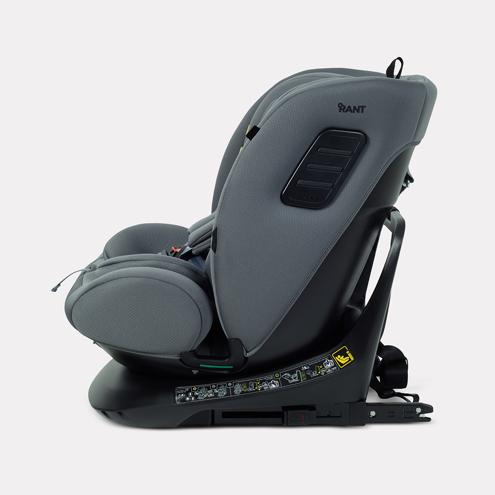 Автокресло Rant Skyline isofix Isofix 0+/1/2/3 (0-36 кг) серый - фото 3