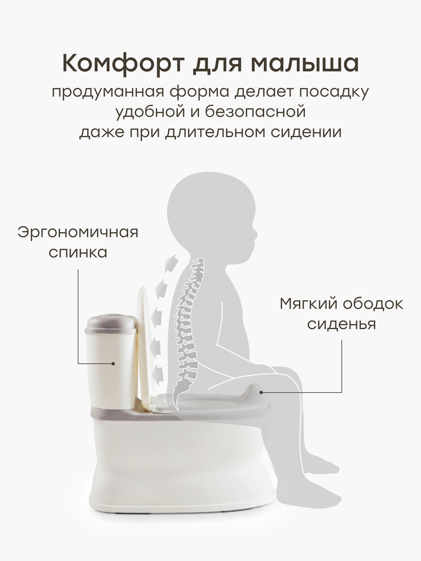 Горшок Happy Baby Bumloo унитаз белый - фото 4