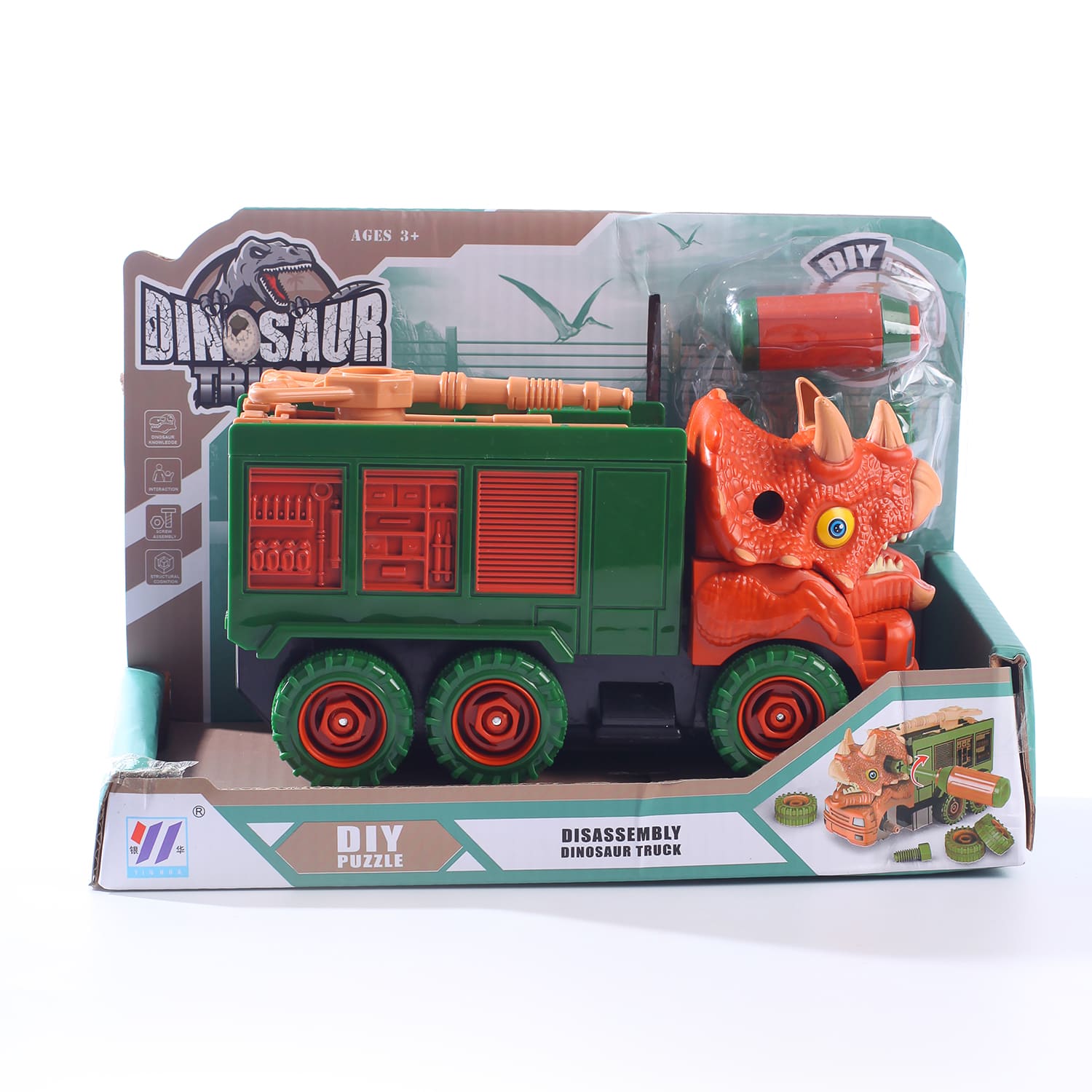 Конструктор Limei Динозавр-пожарная машина сборная игровая модель - фото 1