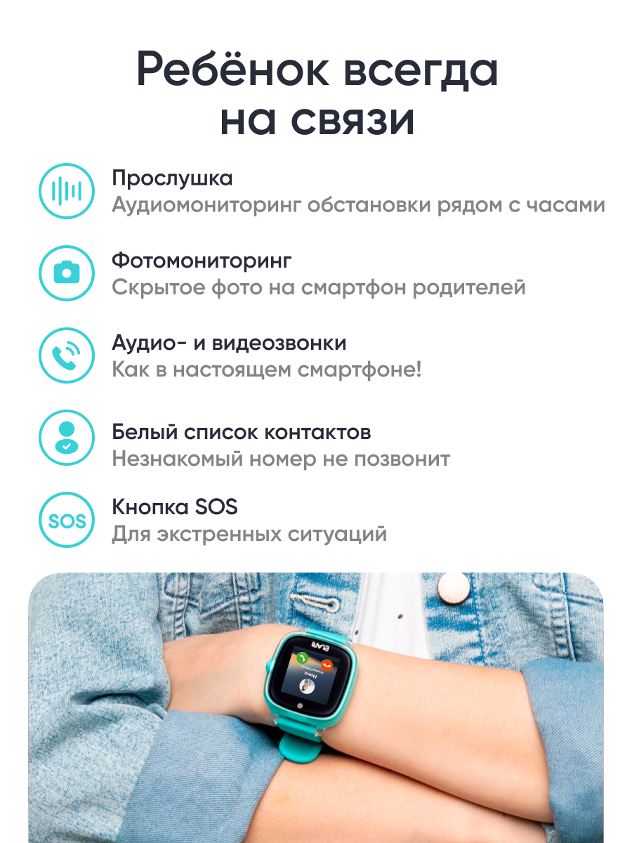 Детские смарт-часы ELARI KidPhone Fresh 4G - фото 2