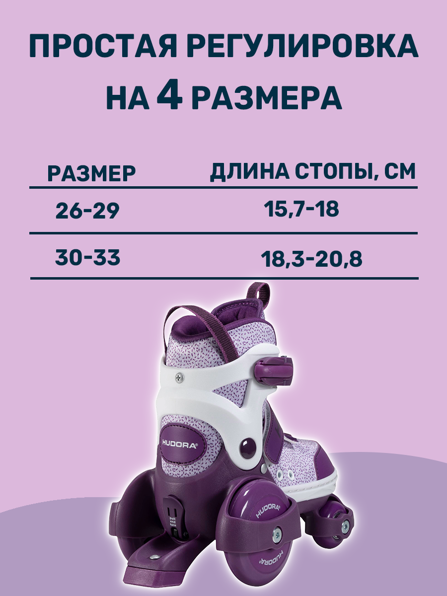 Роликовые коньки HUDORA S 26-29 - фото 6