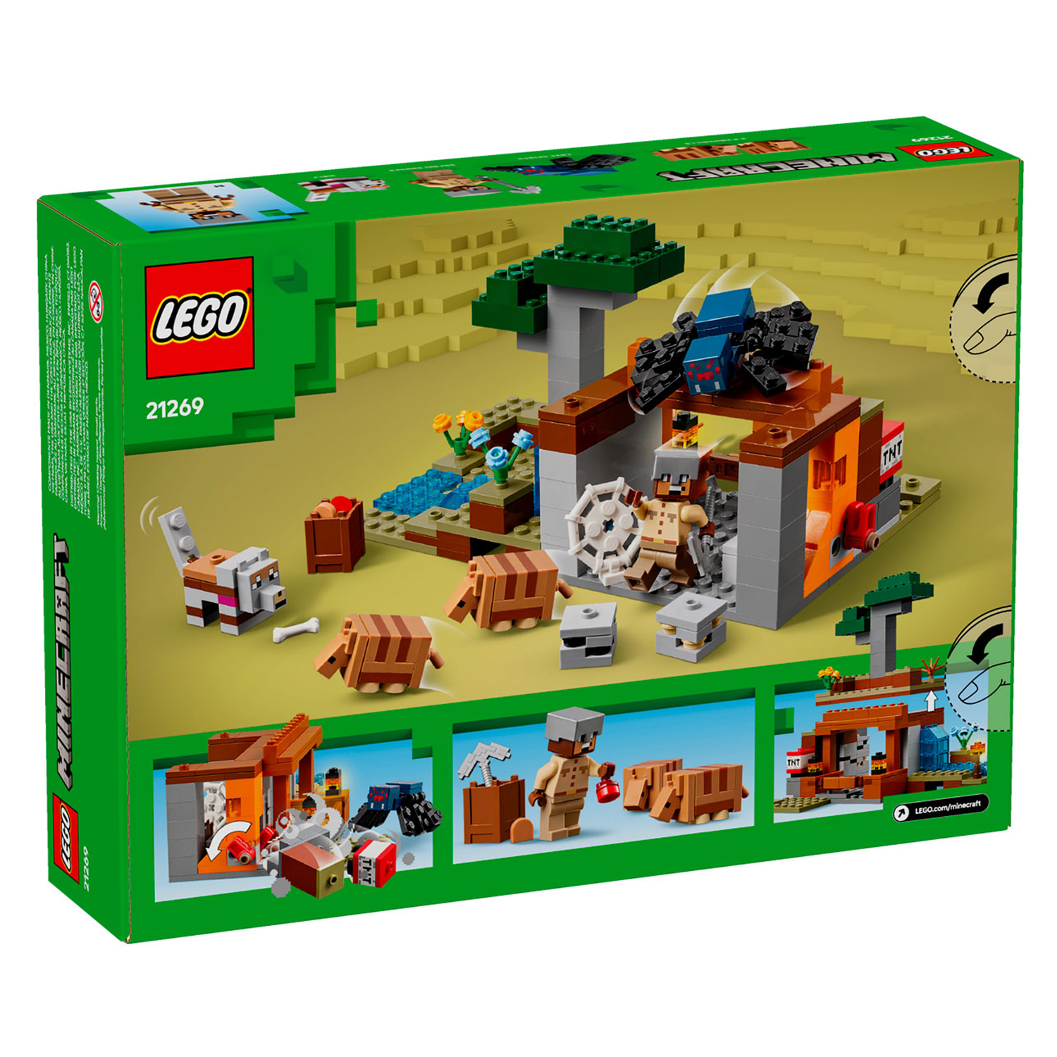 Конструктор LEGO Minecraft Экспедиция рудник Броненосец 247 дет. - фото 8