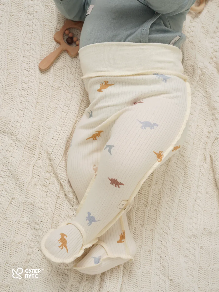 Ползунки 3 шт Супер Пупс нбр/3пр/полз/SK21/полосатыединозавры - фото 8