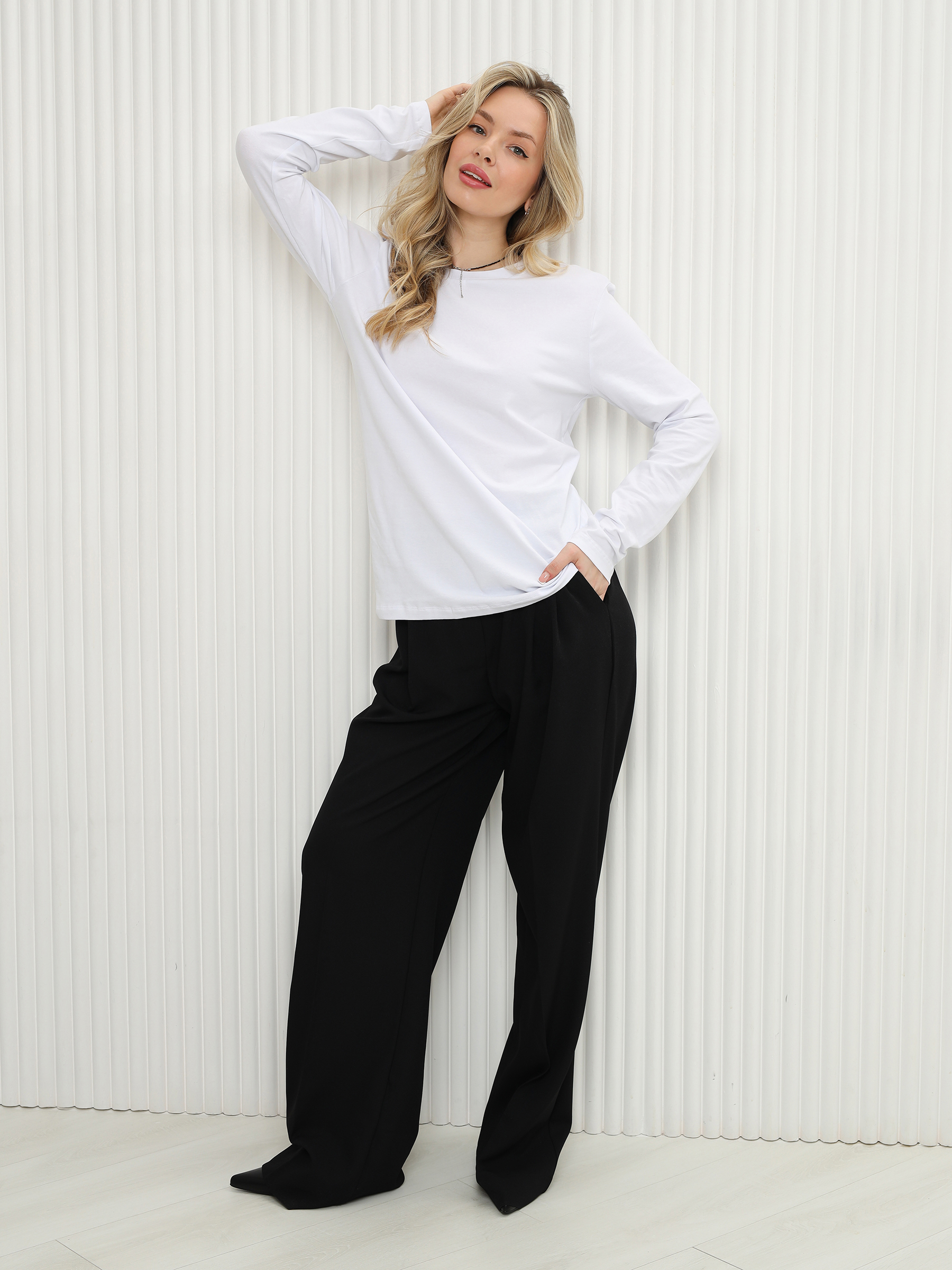 Лонгслив Натали Суслова 14403/1 белый - фото 5