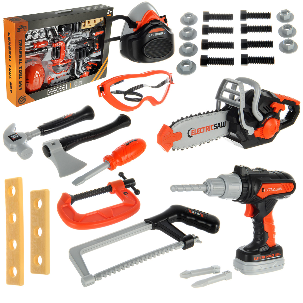 Игрушка Veld Co Дрель и Бензопила 31 предм. - фото 12