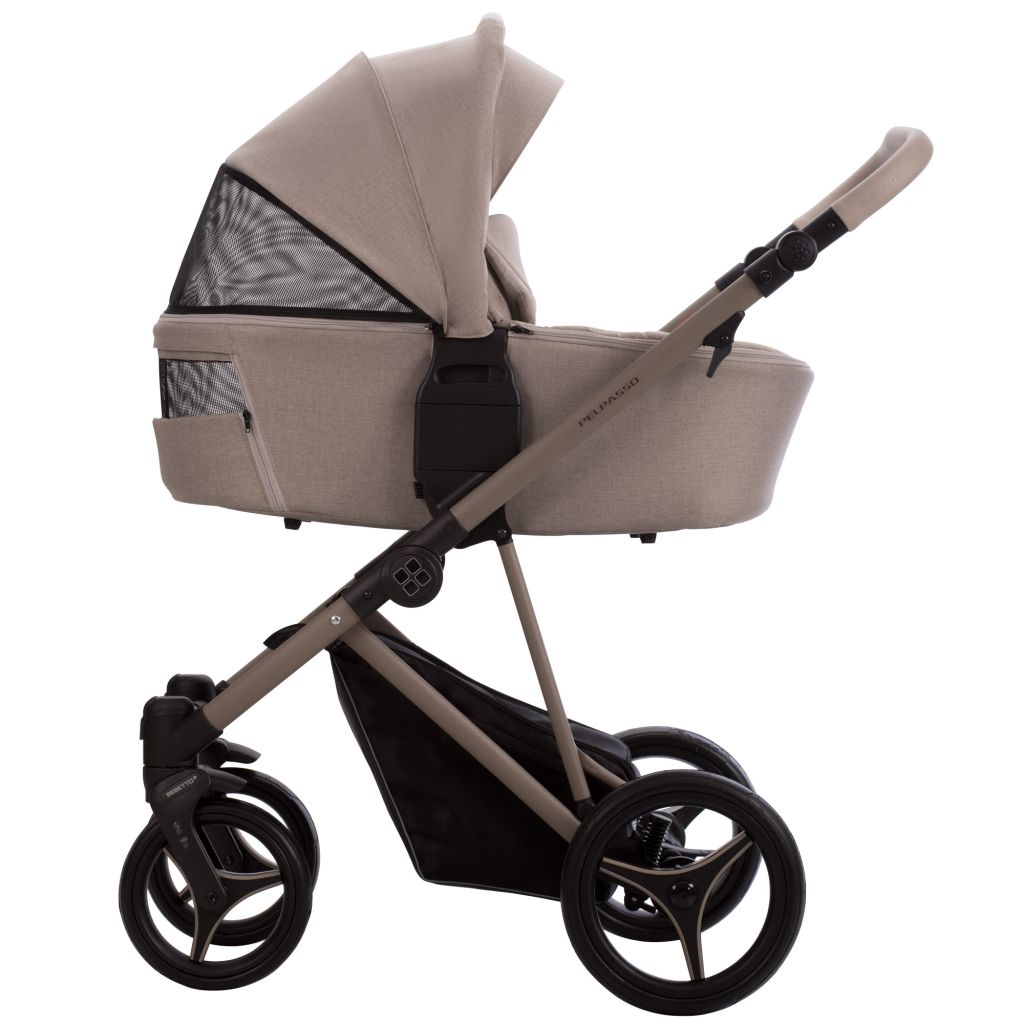 Коляска 2в1 Bebetto Pelpasso 01 Kaszmir св.бежевый бежевый - фото 4