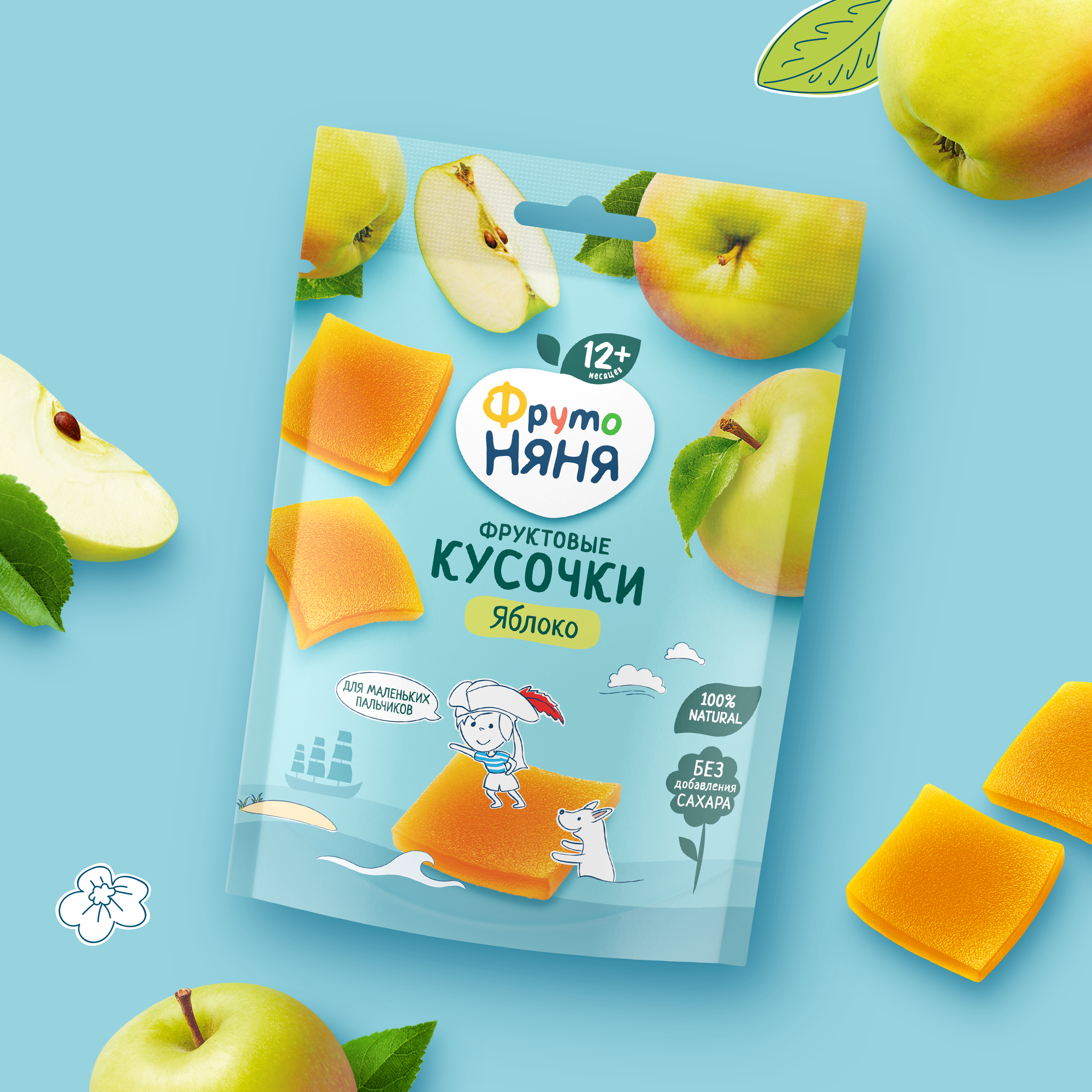 Фруктовые кусочки ФрутоНяня из яблок с 12 мес 53 г - фото 5