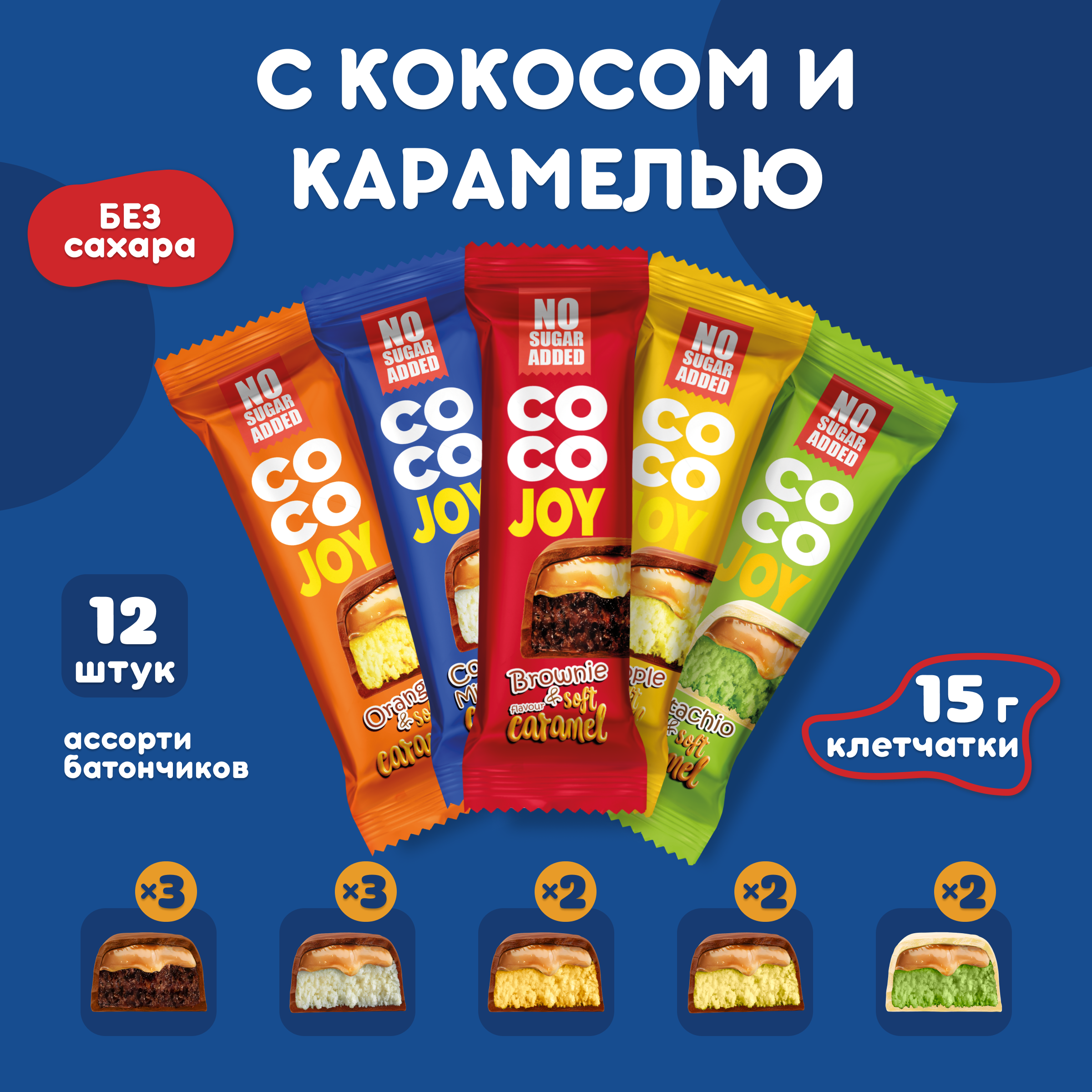 Батончик без сахара POWER PRO coco joy - фото 1
