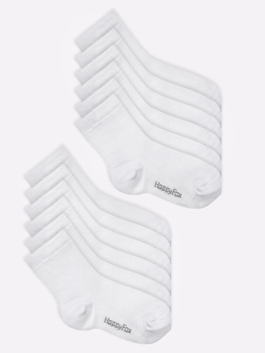 Носки 12 пар HappyFox HFET1201NBбелый.12 - фото 4