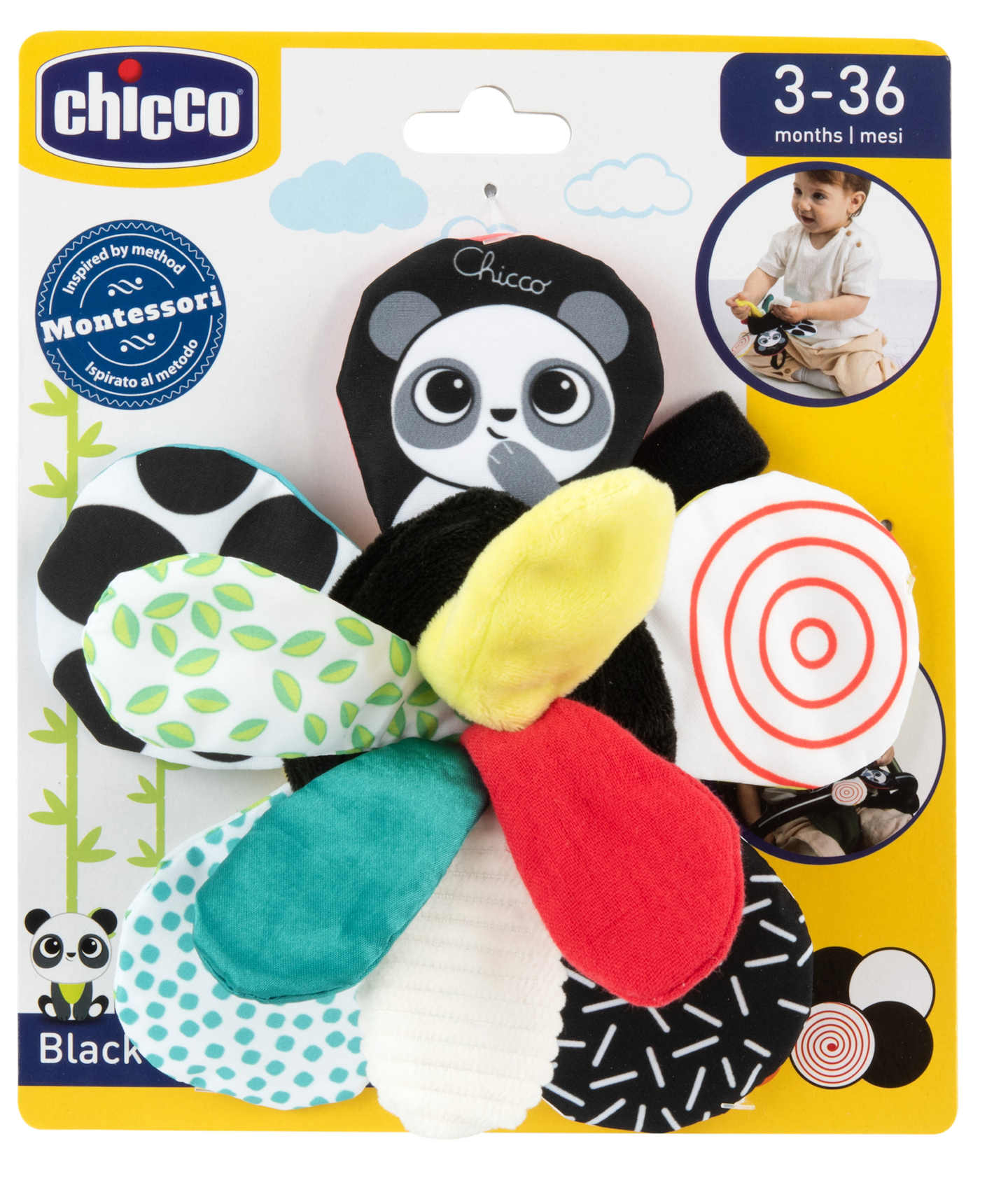 Игрушка Chicco подвеска Чёрно-белые игрушки - фото 7