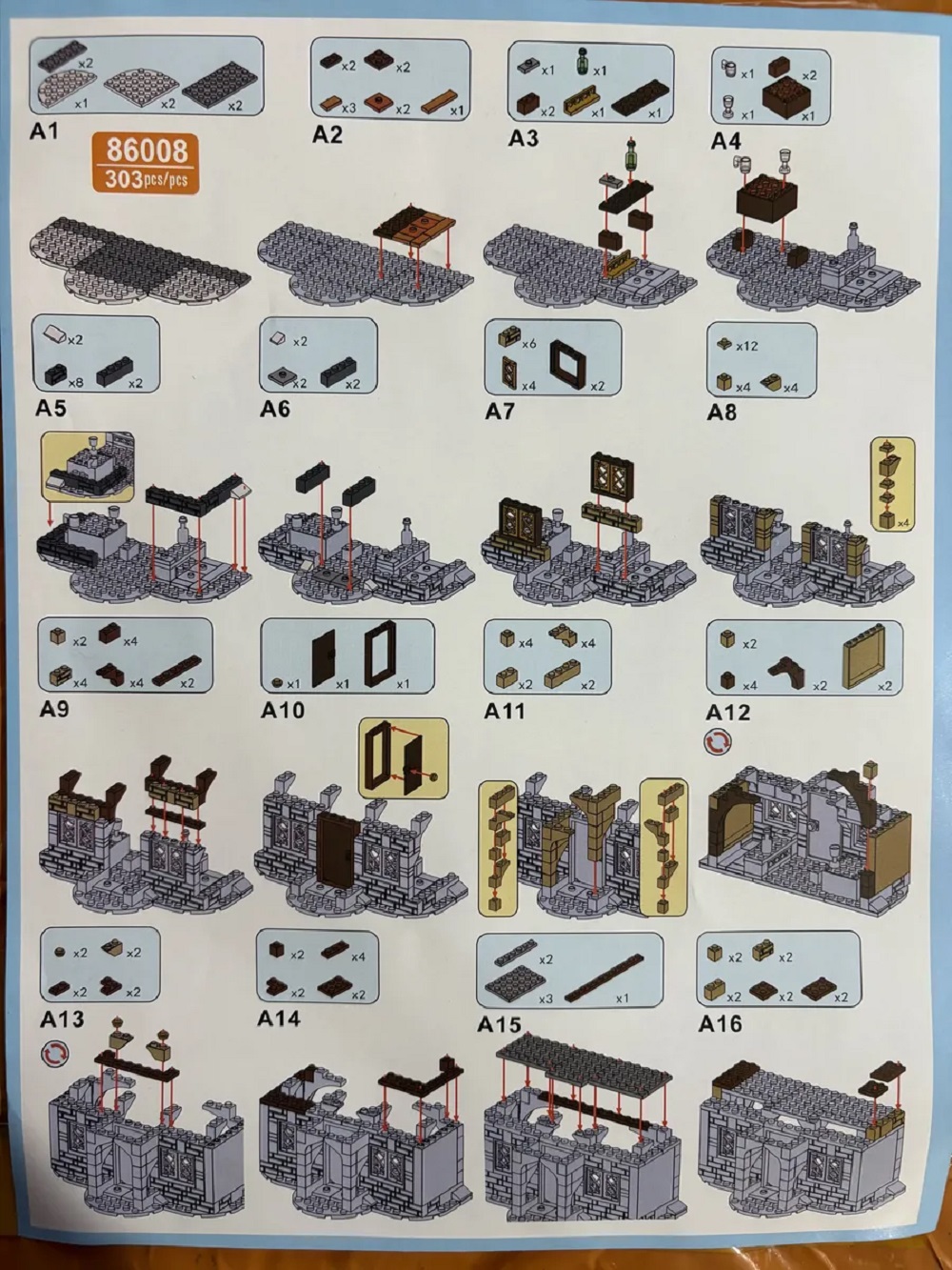 Конструктор ТОТОША Harry Potter Гарри Поттер c led подсветкой 323 дет. - фото 9