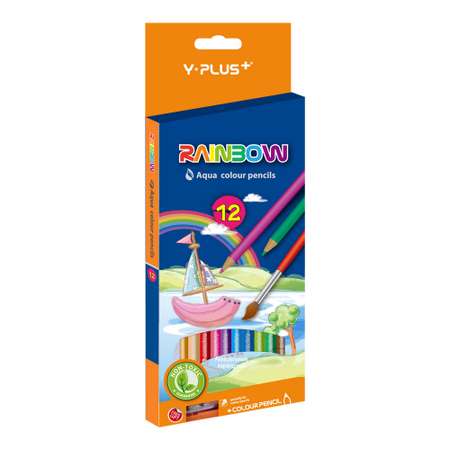 Карандаши акварельные Y-plus 14 шт.