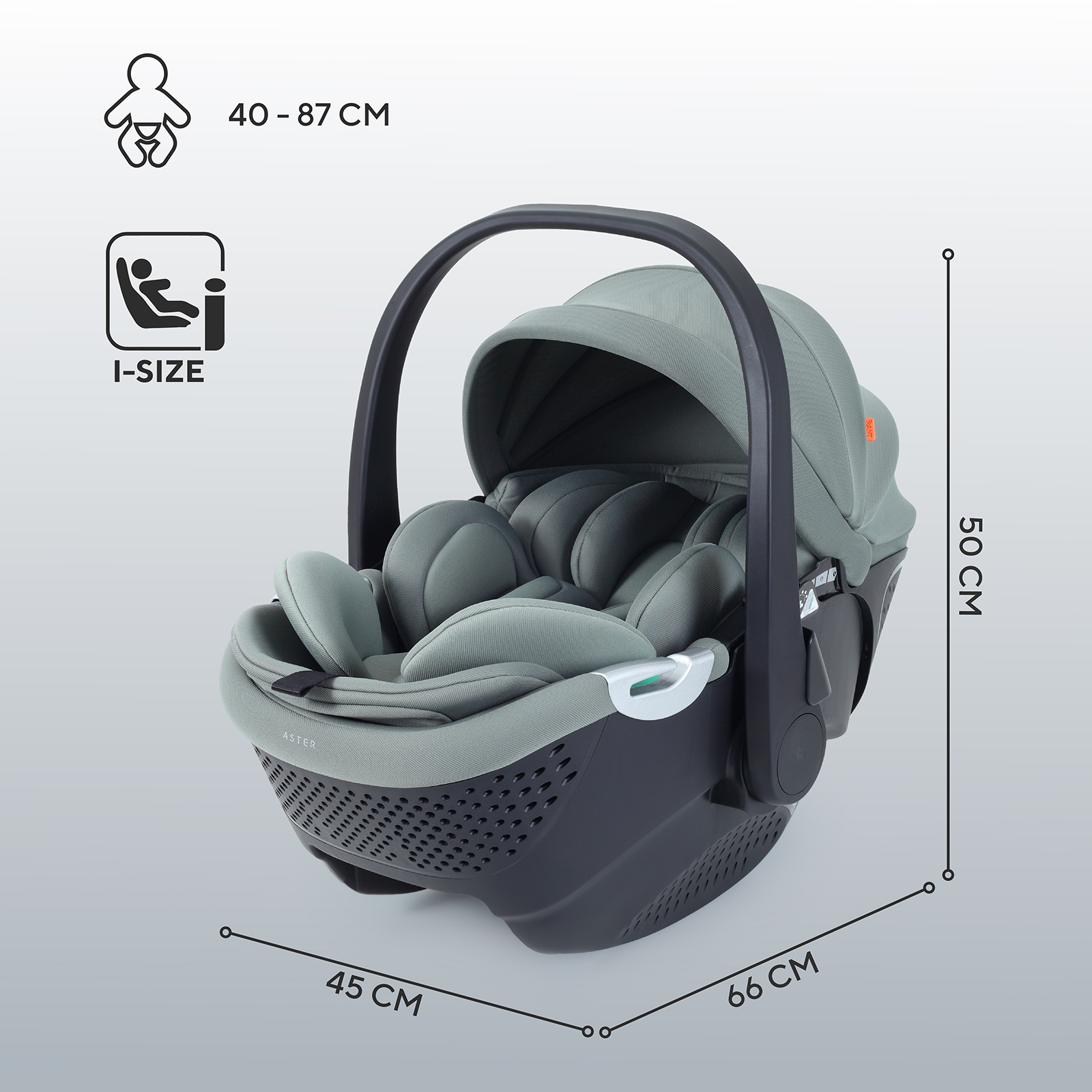 Автокресло Rant ASTER zero 0 (0 -13 кг) зеленый - фото 2