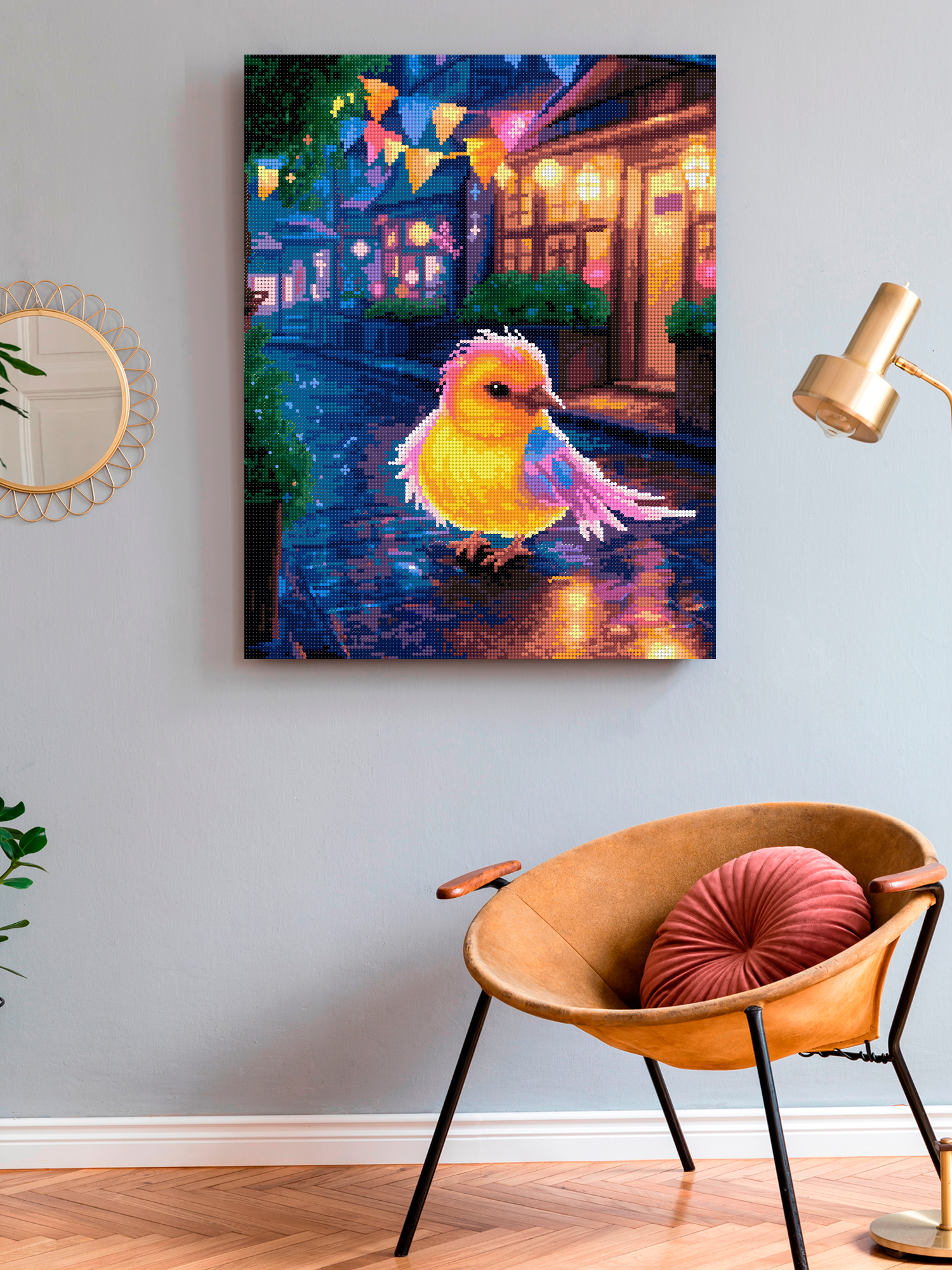 Алмазная мозаика Art on Canvas Птичка на празднике в ассортименте - фото 3