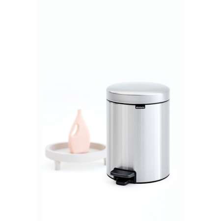 Бак мусорный Brabantia NewIcon с педалью стальной матовый FPP 5л 112102