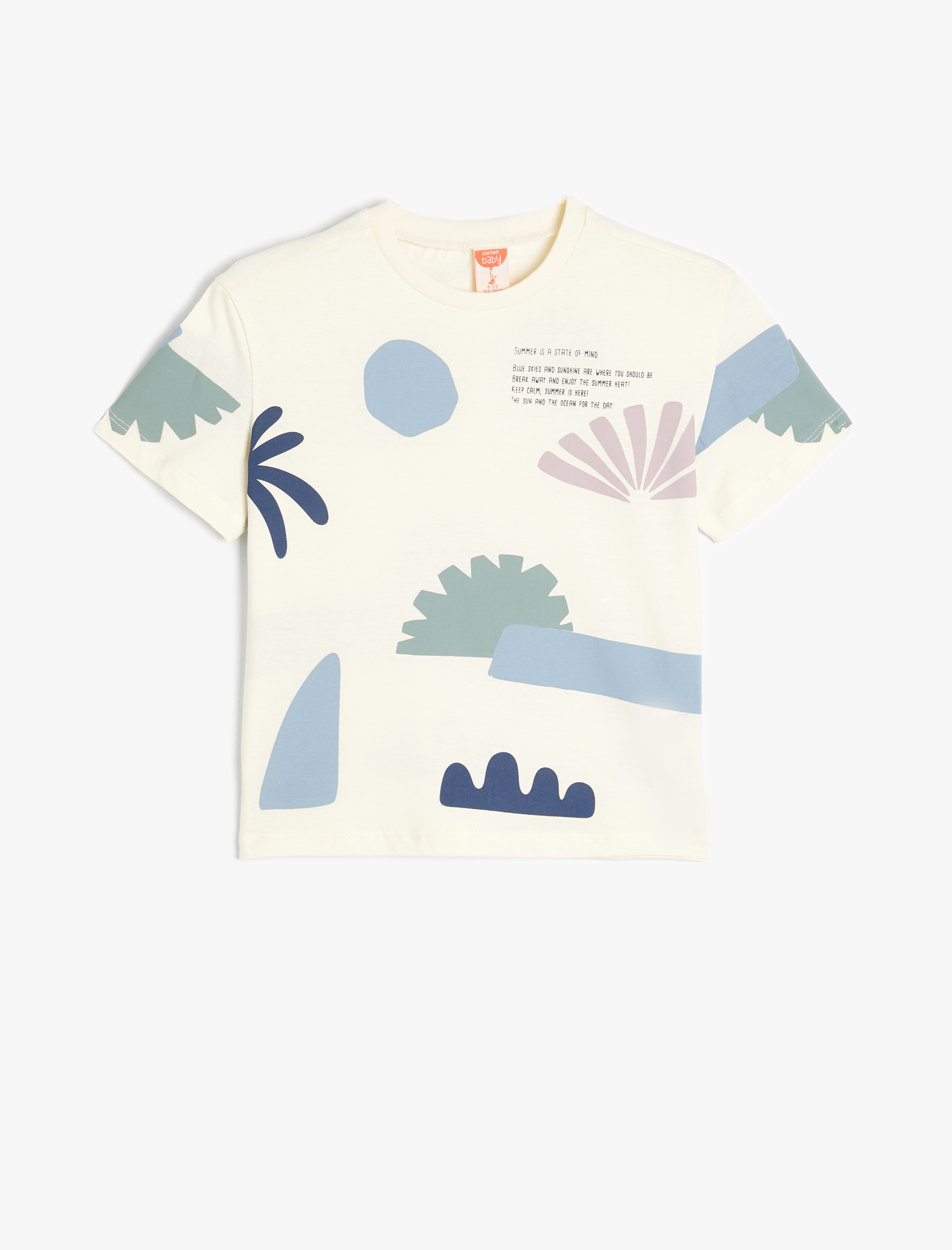 Футболка KOTON 4SMB10436TK0D1 - фото 1