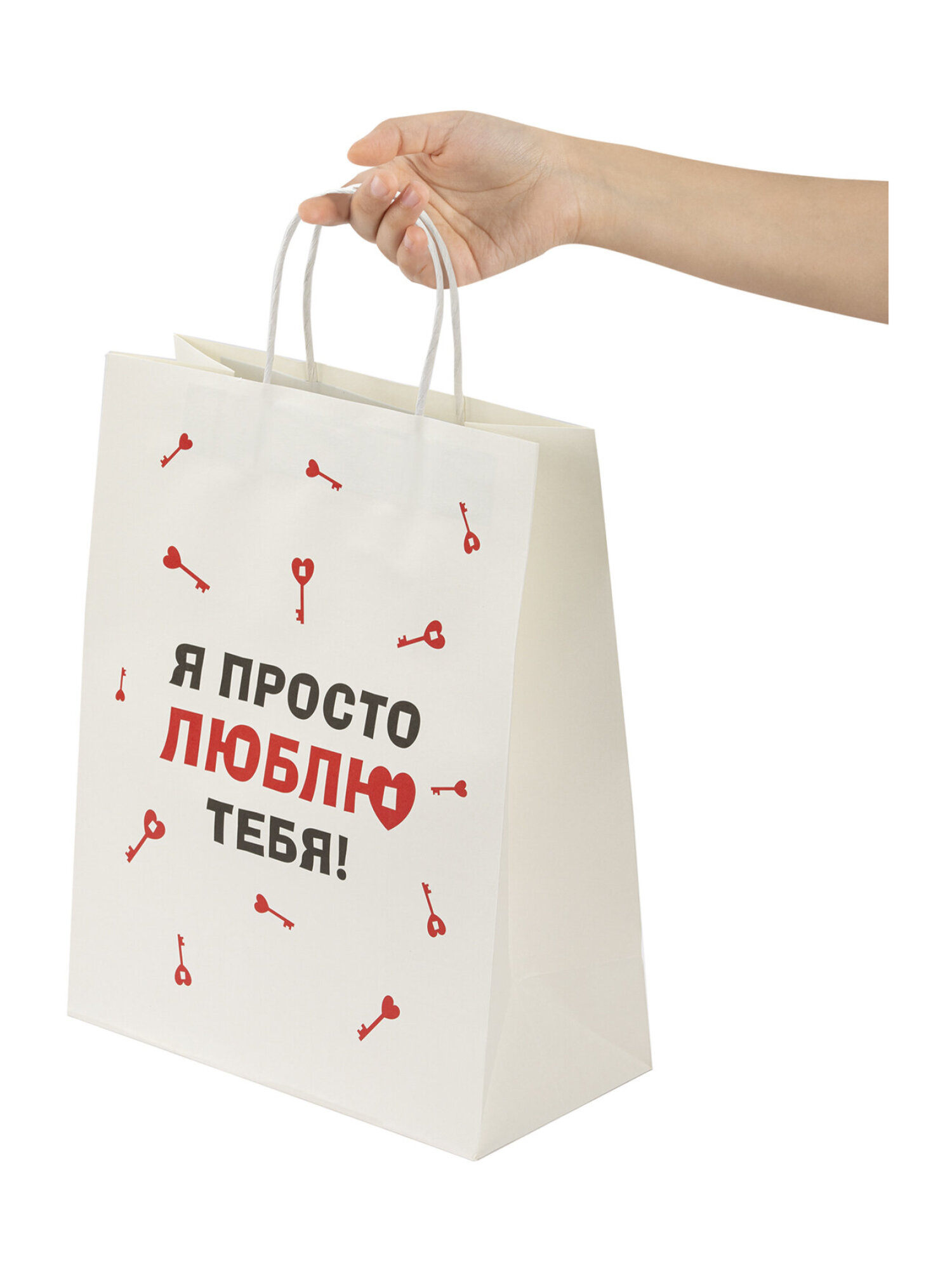 Пакет подарочный Золотая сказка большой крафтовый на день святого Валентина - фото 12