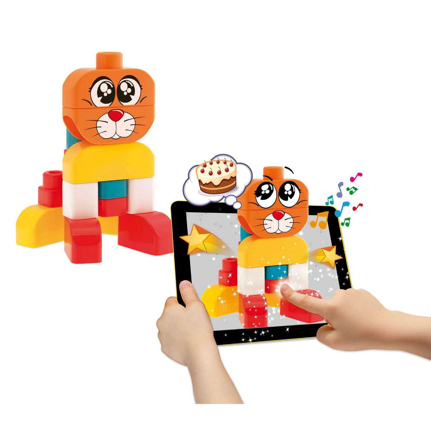 Набор строительных блоков 2 в 1 Chicco Кошка&Собака (15шт) 12м-6лет - фото 3