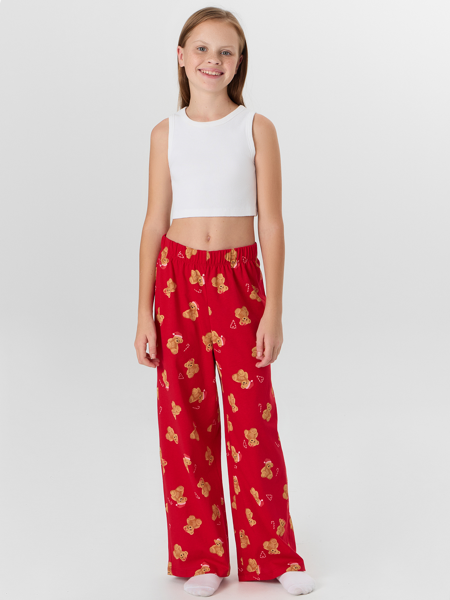 Брюки Mark Formelle (Марк Формэль) 587001/НГ медвежата на красном - фото 3