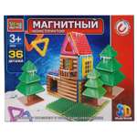 Конструктор Город мастеров Зимний домик магнитный