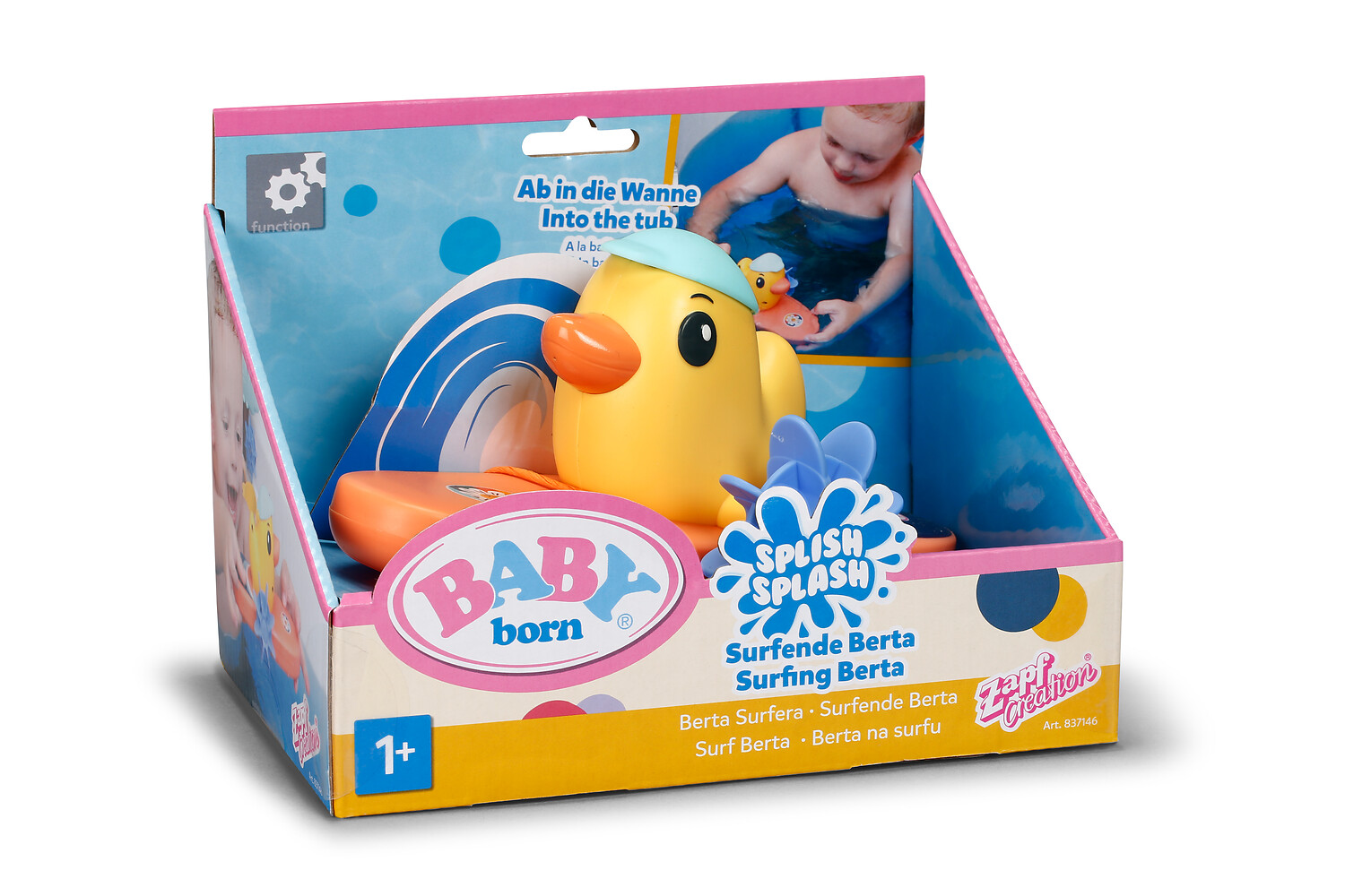 Игрушка BABY BORN для ванны плавающая утка Берта - фото 3
